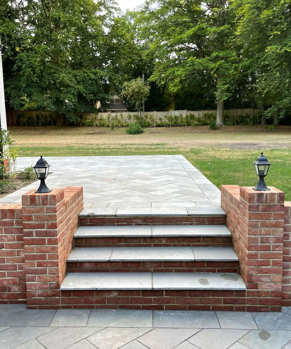 Bartley Grey Limestone Paving Hampshire