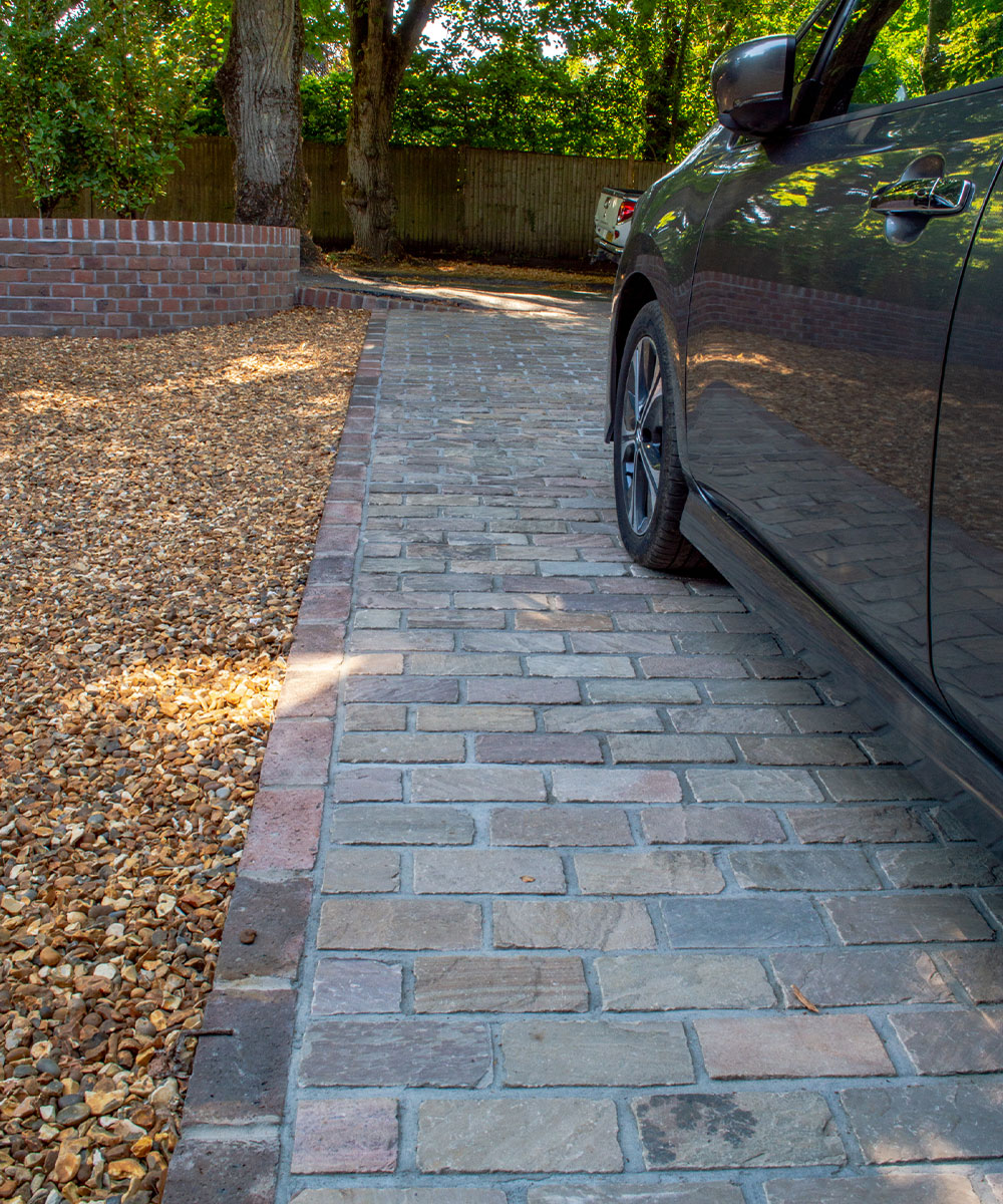 Linwood Sandstone Setts Driveway Winchester, Hampshire