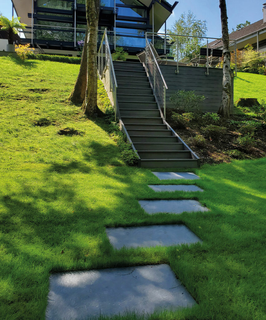 The dark side how to choose a dark paving slab for your garden