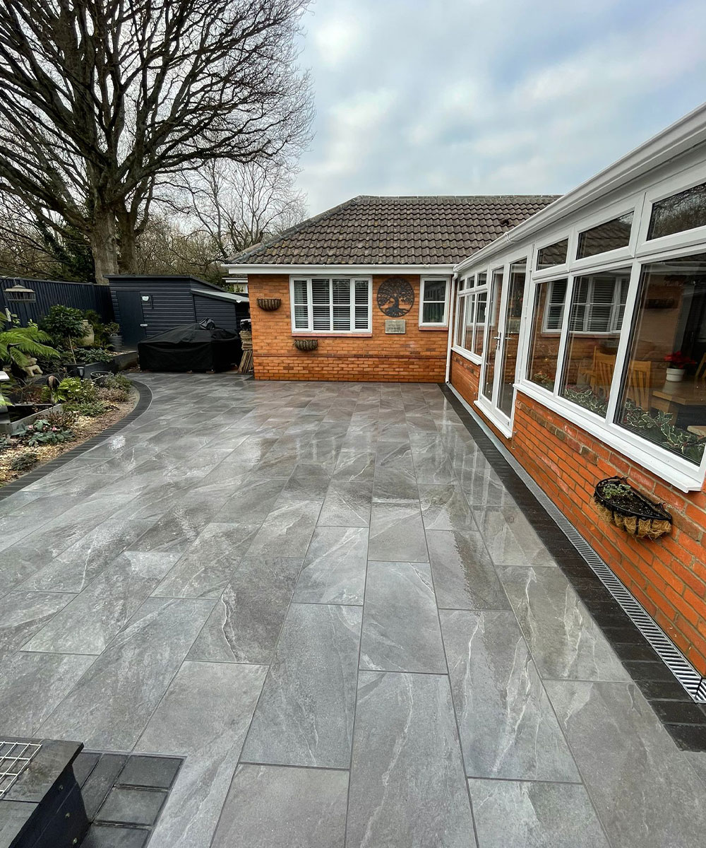 Ipley Anthracite Porcelain Paving Totton Hampshire