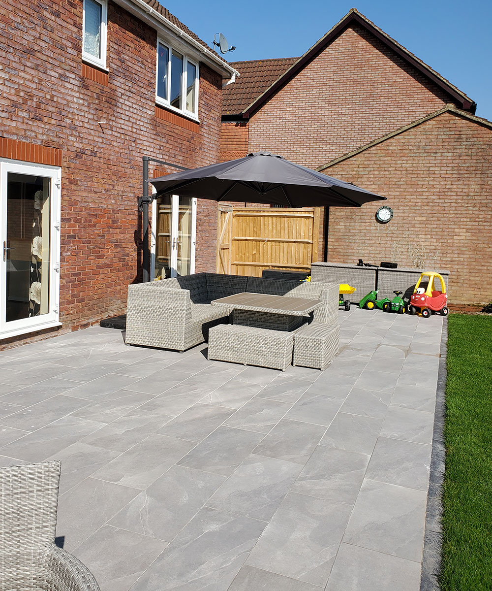 Ipley Grey Porcelain Paving Southampton