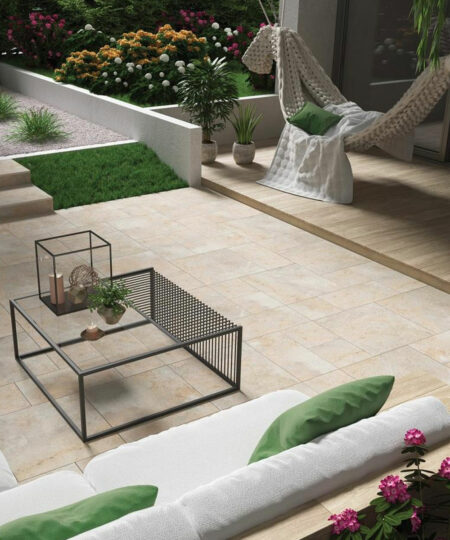 Beaulieu Cream Porcelain Paving Southampton