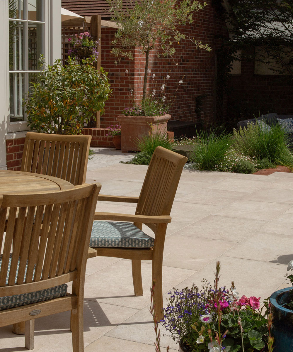 Lymington Beige Egyptian Limestone Paving Slabs