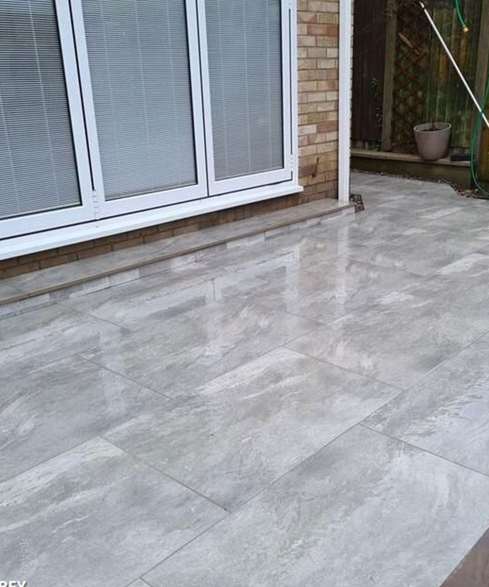 Cadnam Grey Porcelain Paving Southampton Hampshire