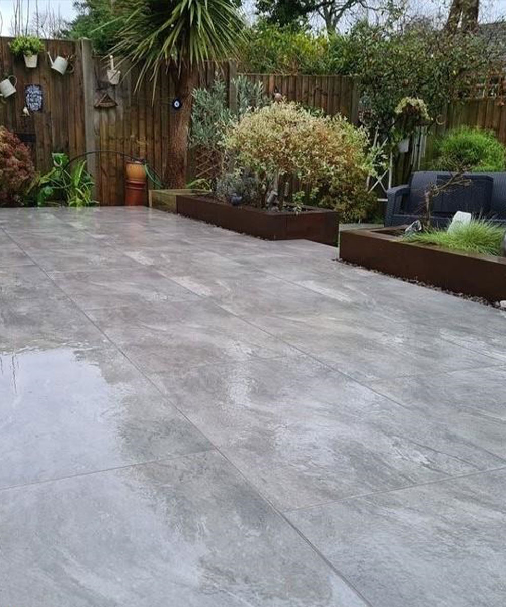 Cadnam Grey Porcelain Paving Southampton Hampshire