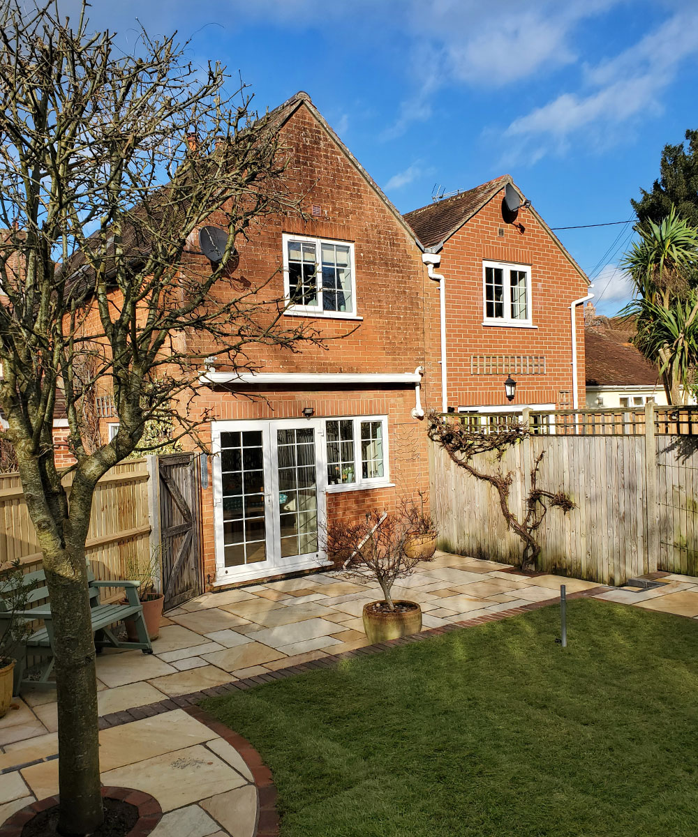 Hale Beige Tumbled Sandstone Paving Salisbury