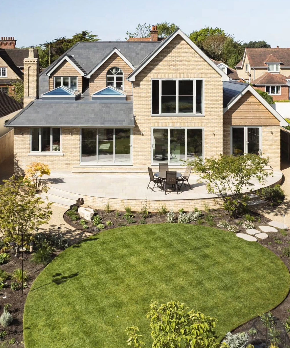 Portmore Limestone Paving Milford on Sea Garden