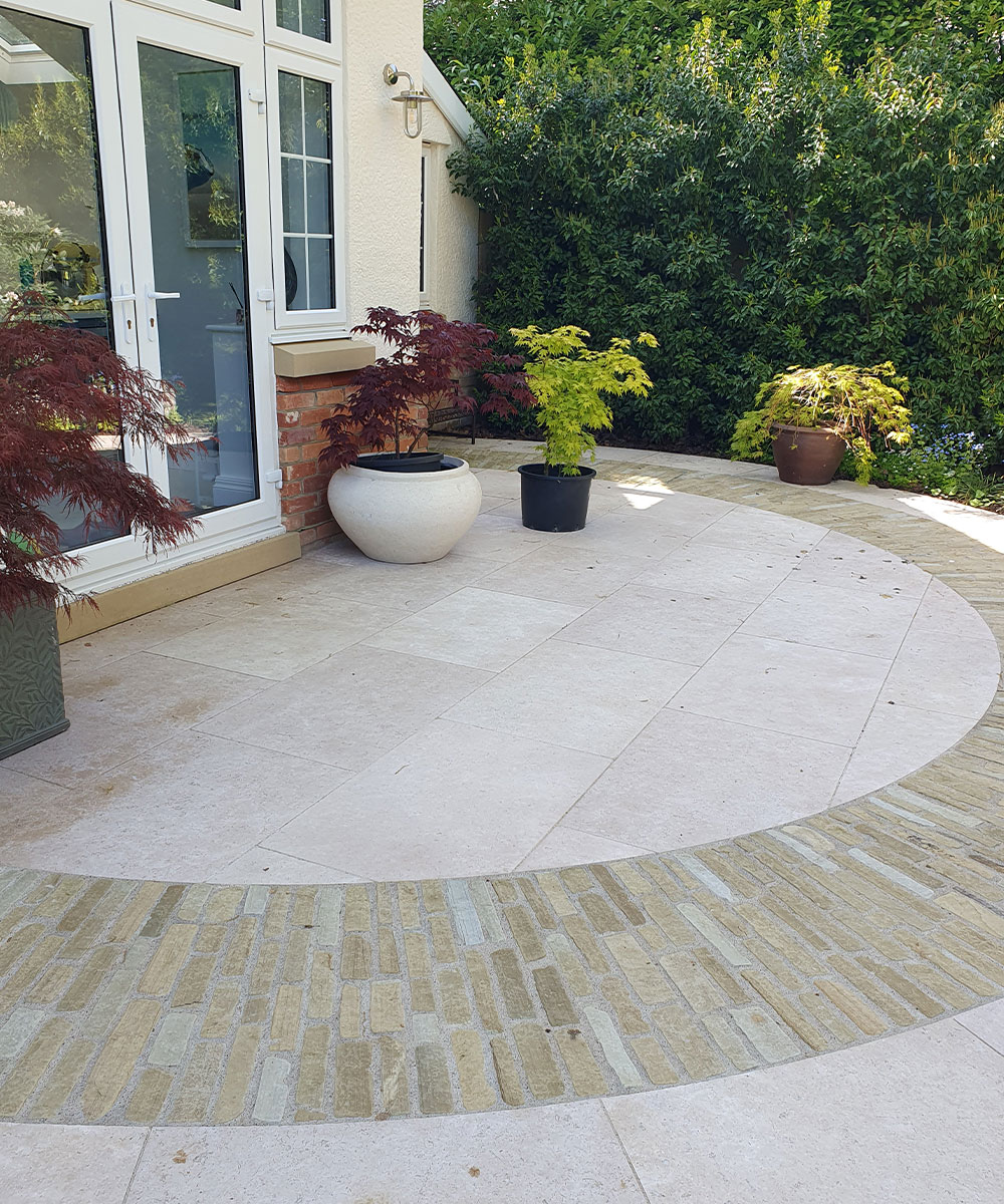 Lymington Dune Limestone Paving Ferndown Dorset
