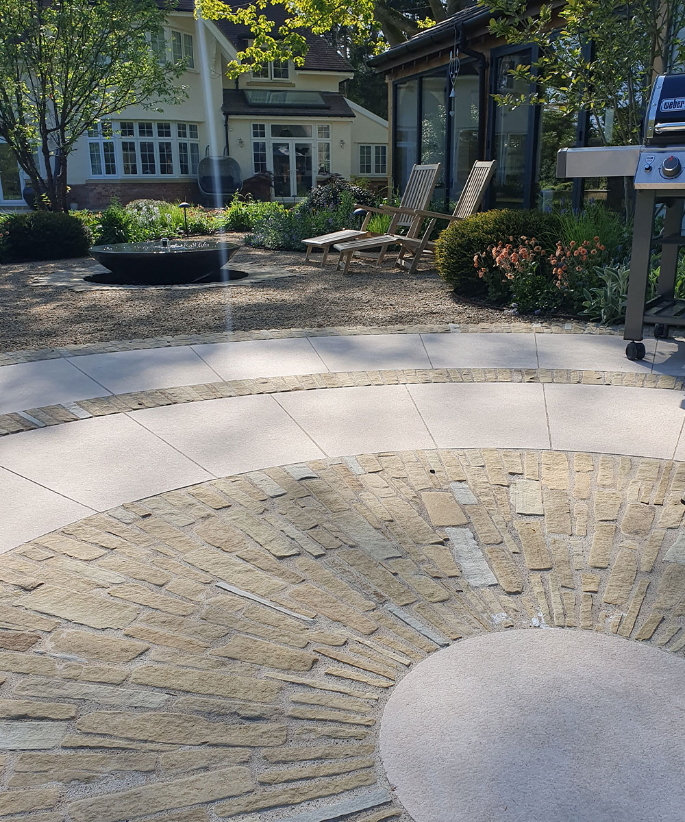 Lymington Dune Limestone Paving Ferndown Dorset