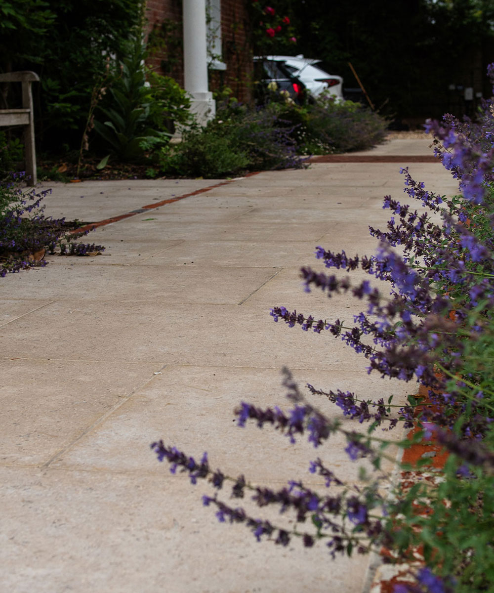 Lymington Dune Limestone Paving in Romsey Hampshire