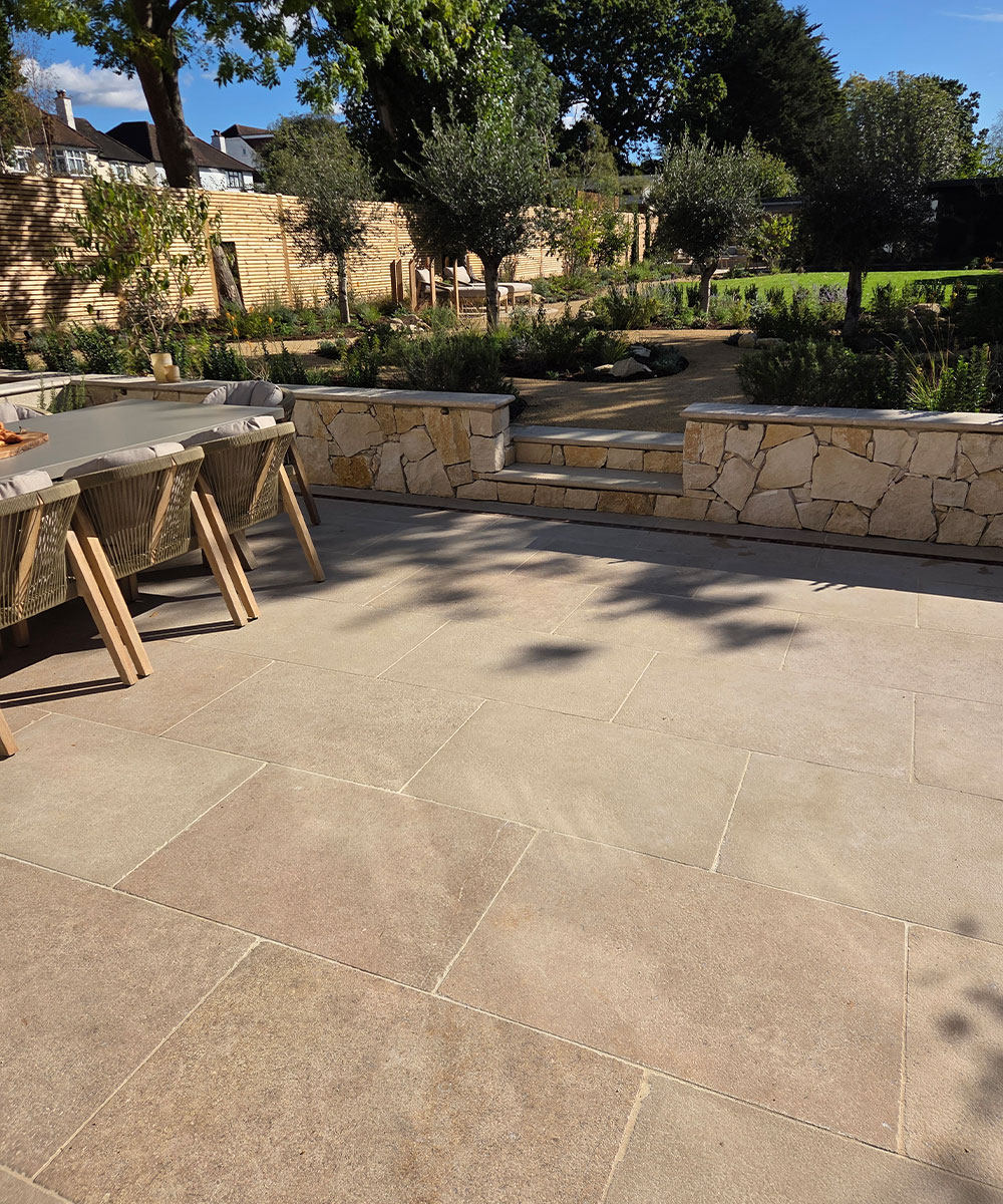 Lymington Dune Limestone Paving Beckenham