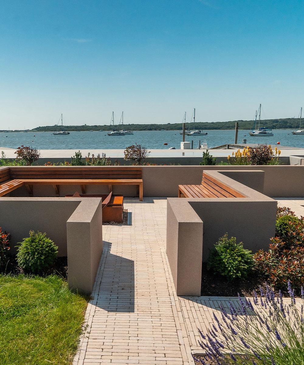 Lymington Beige Limestone Pavers Mudeford Dorset
