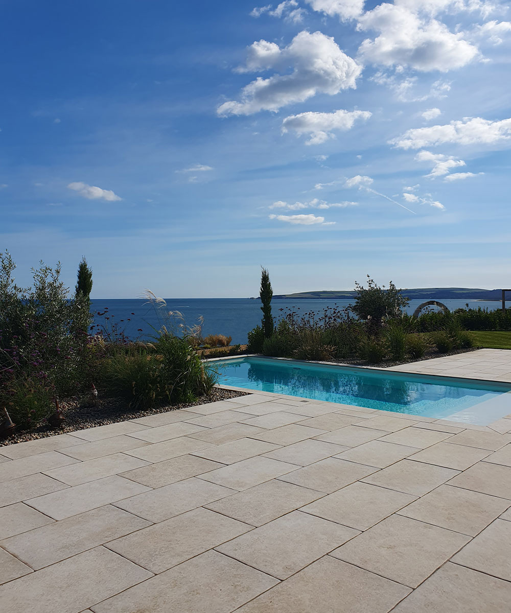 Kimmeridge Fossil Porcelain Paving Dorset-Swimming Pool