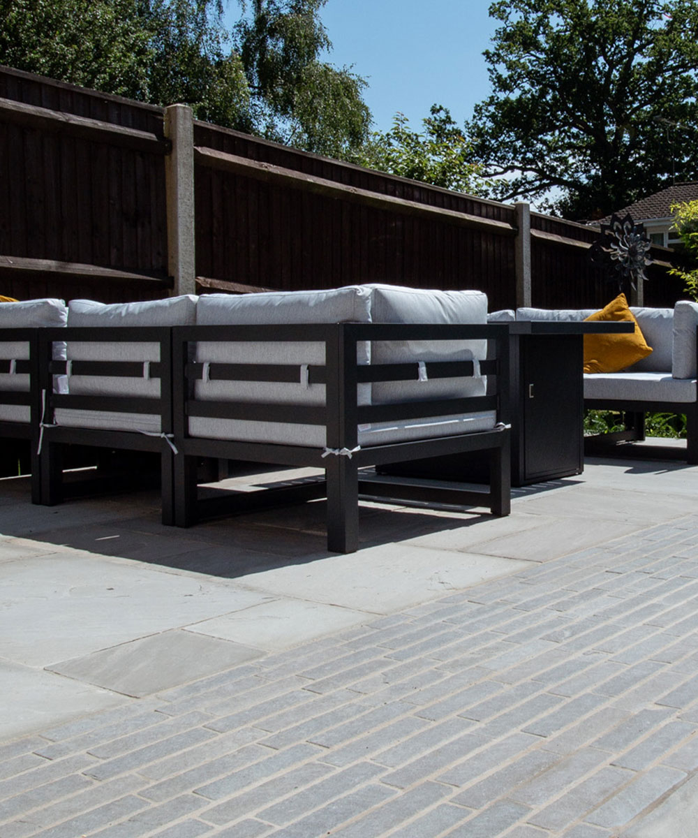 Bartley Grey Limestone Pavers Hampshire