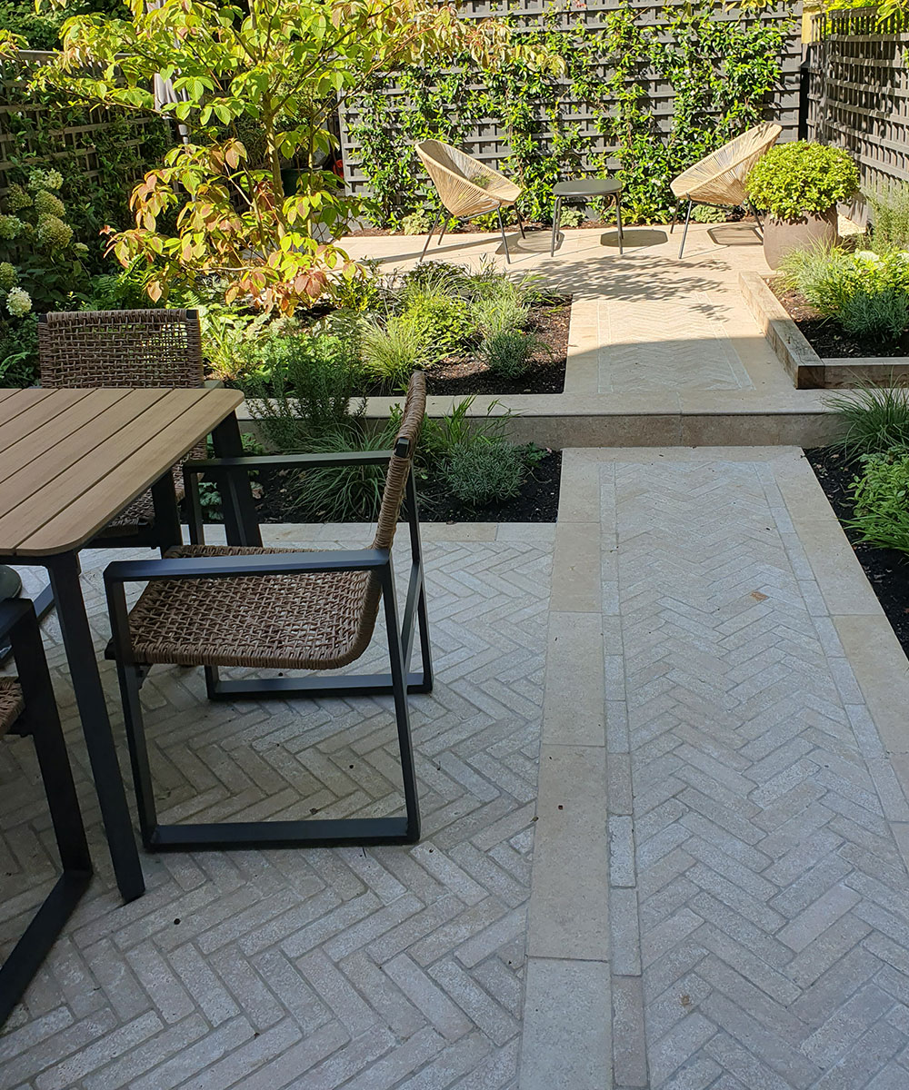 Lymington-Dune-Herringbone-Paver-Path-Southampton-Limestone