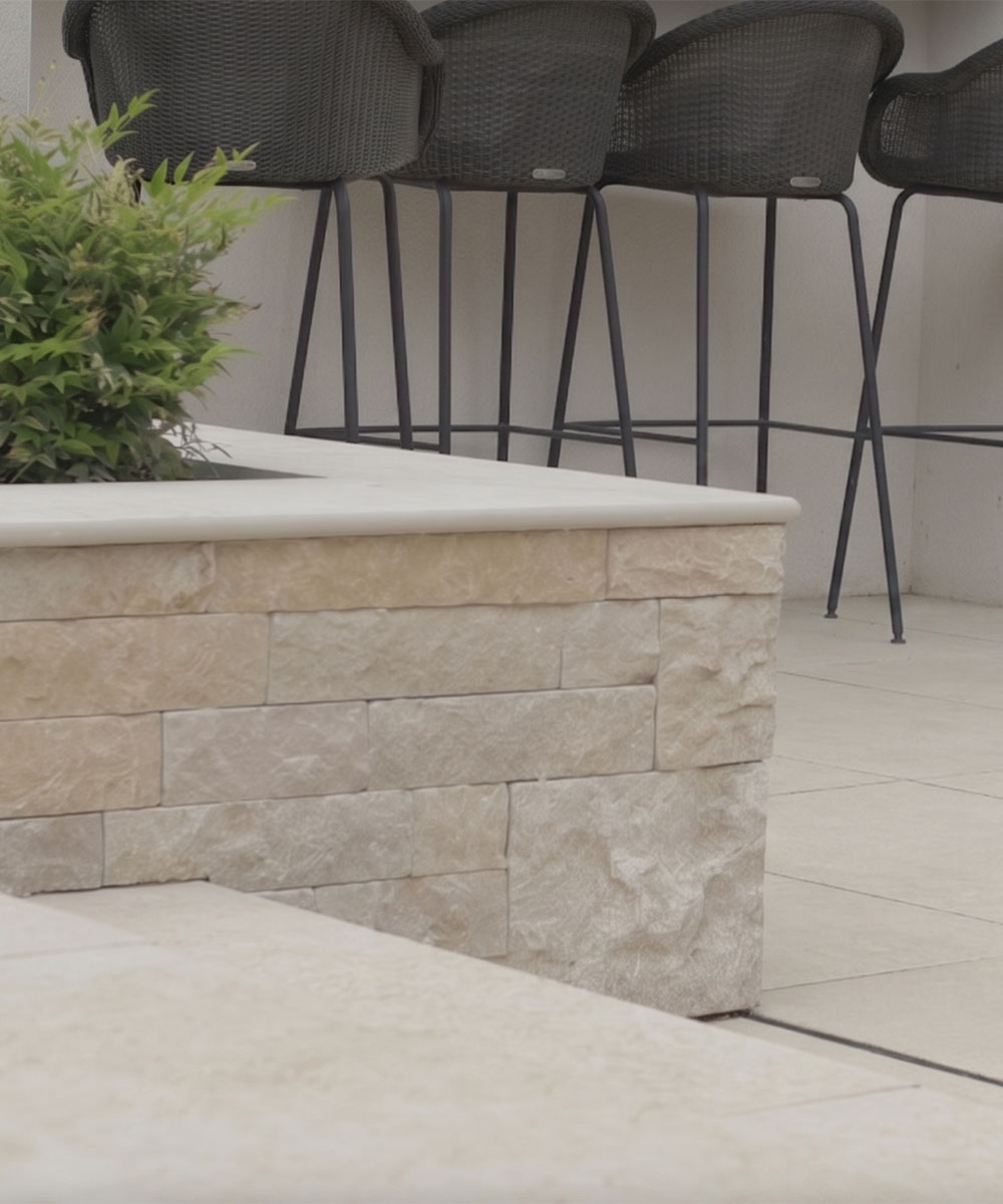 Lymington Beige Coach House Limestone Wall Cladding