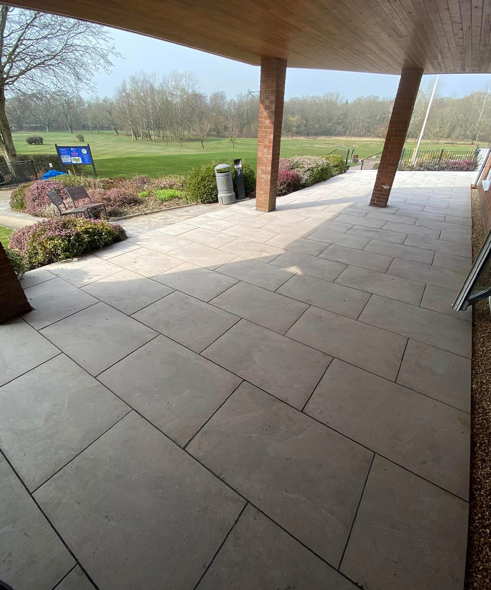 Hythe Beige Porcelain Outdoor Tiles Hampshire