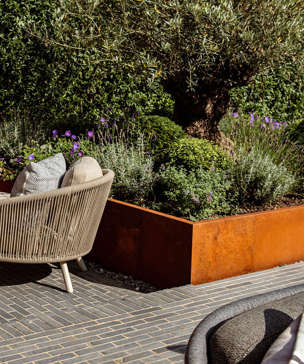 Sandford Corten Steel Planter