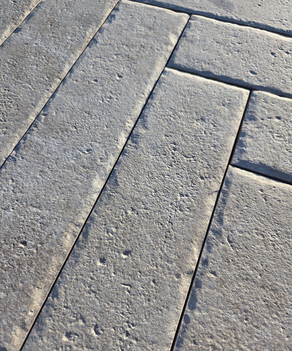 Exbury White Pavers Herringbone Hampshire