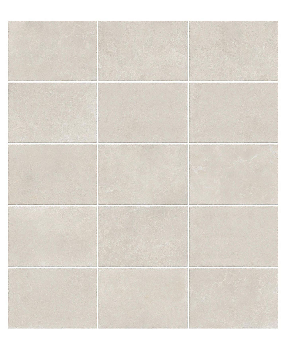 Avon White Tumbled Edge Porcelain Outdoor Tile