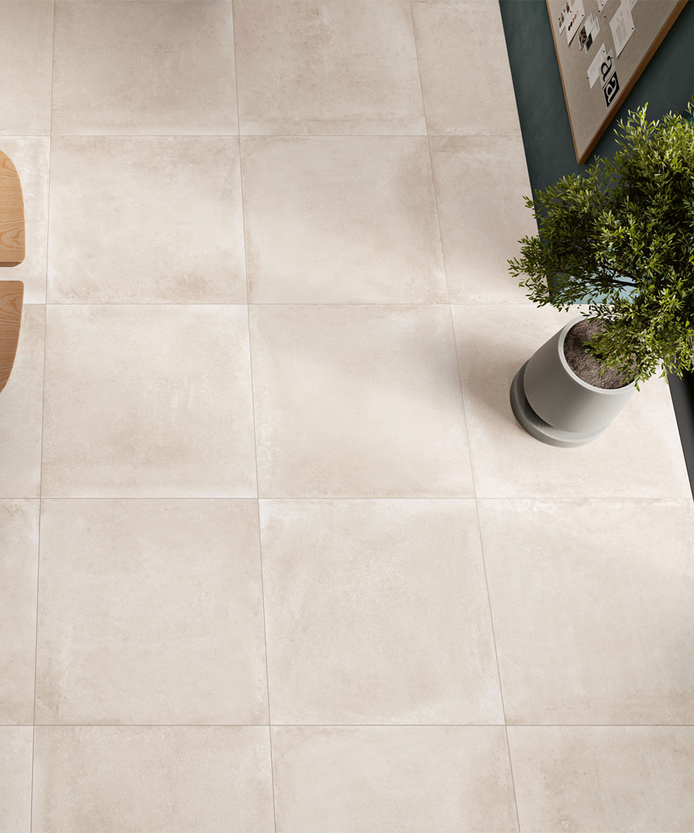 Milkham White 80x80 Porcelain Paving