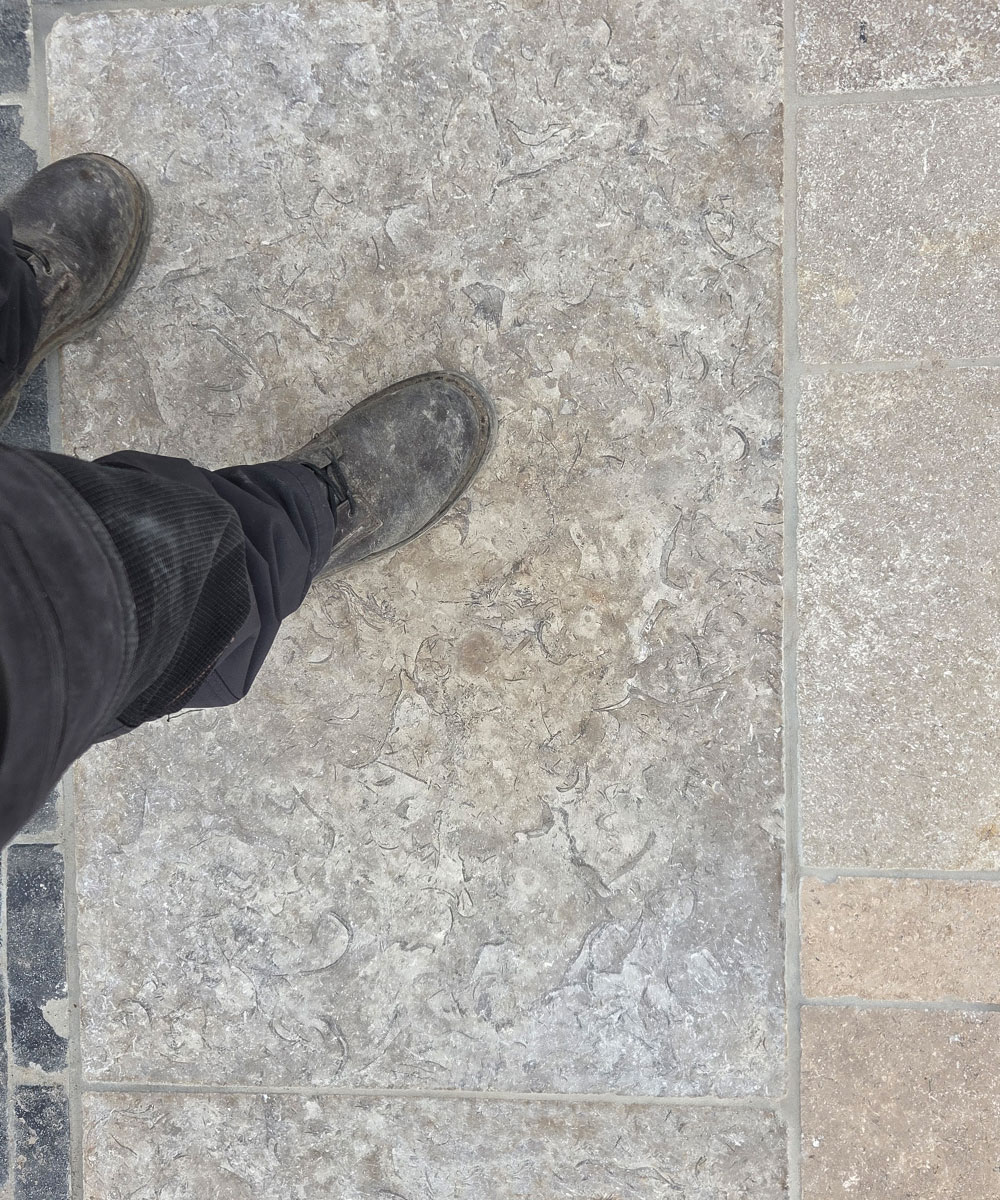 Romsey Cathedral Limestone Paving Hampshire