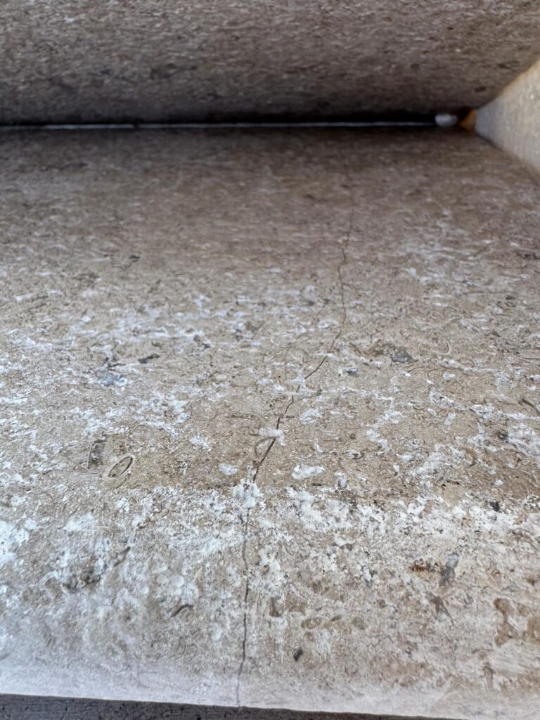 Calcite Line in a Lymington Dune Bullnosed Step