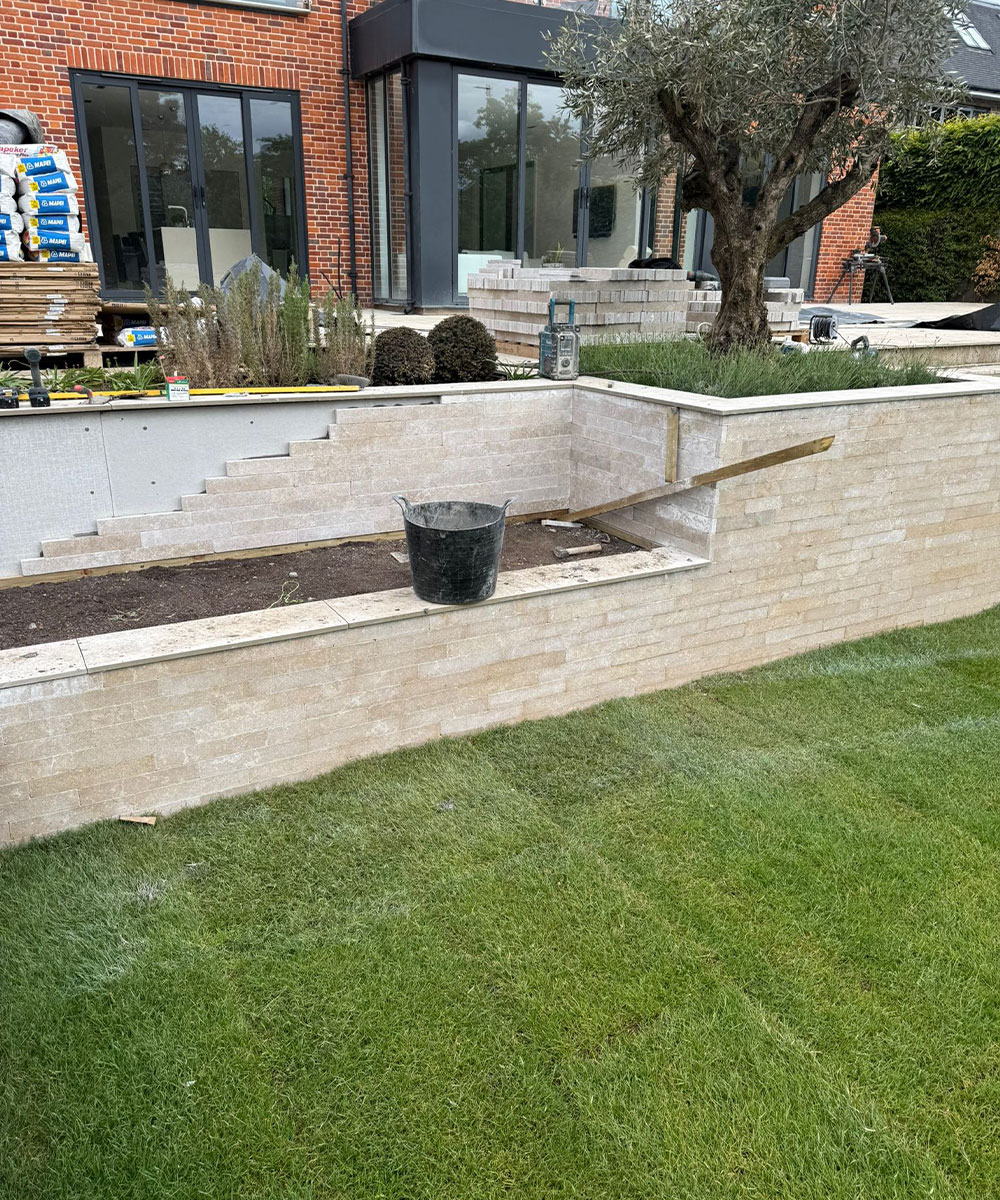 Lymington Dune Limestone Ribbons Herringbone