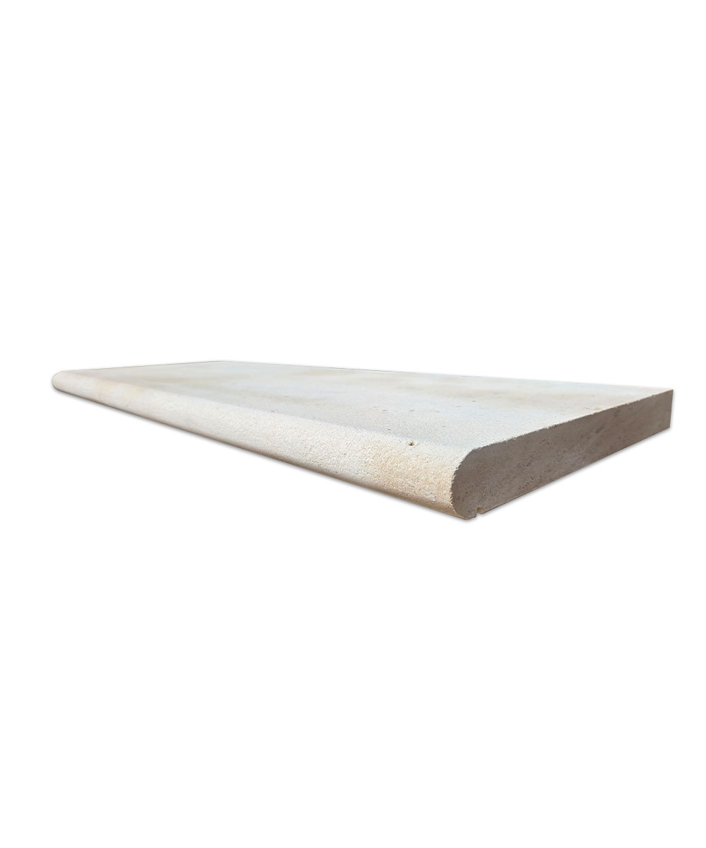 Whiteparish Linen Limestone Bullnosed Steps