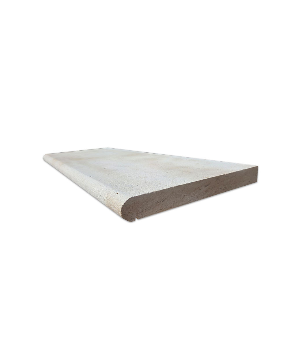 Whiteparish Linen Limestone Bullnosed Steps